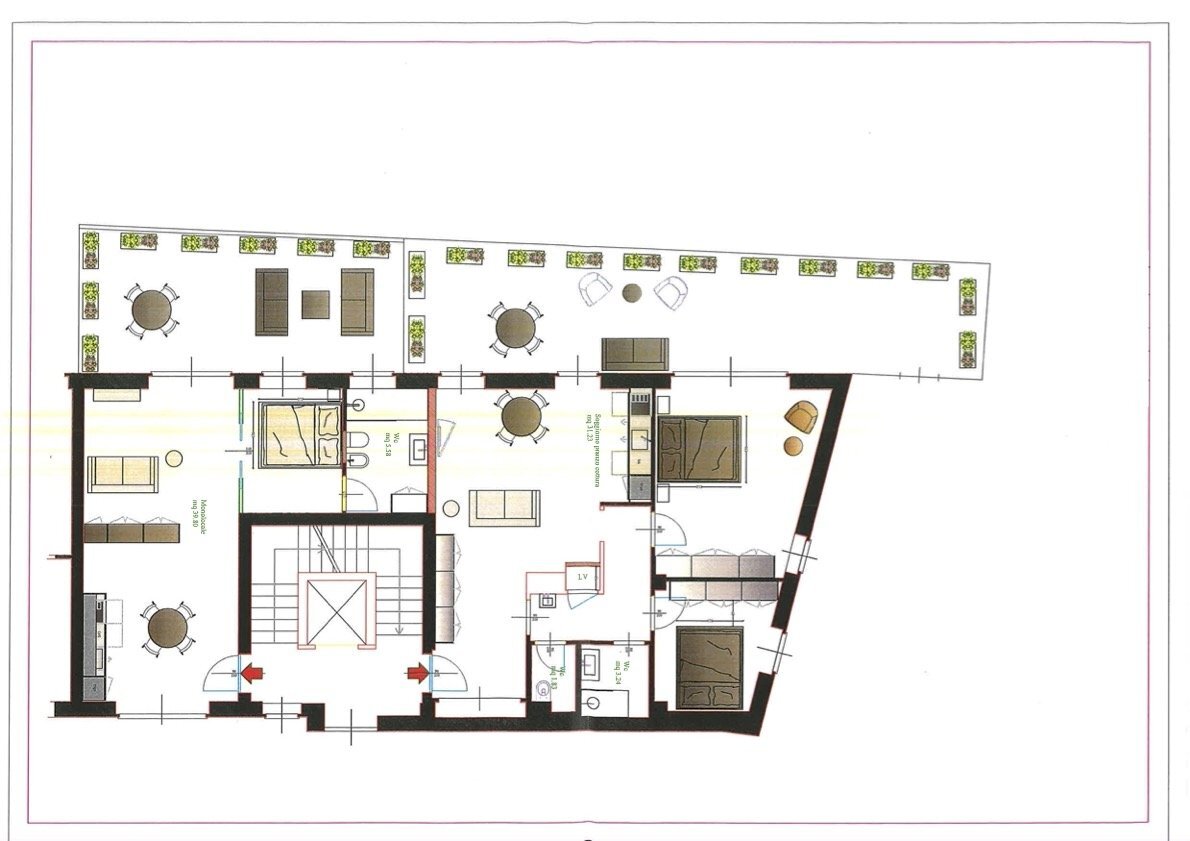 Apartment Rue Monseigneur Jean Joconde Stévenin 11, 11, Aosta - floor plans 1