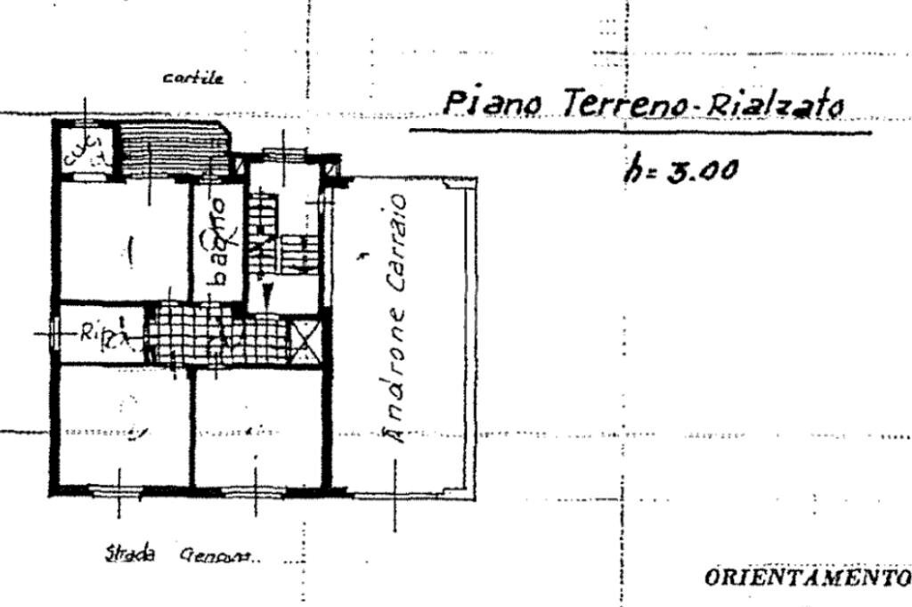 Three-room apartment Strada Genova, Moncalieri - floor plans 1