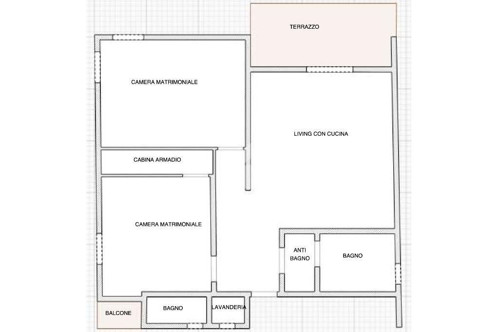 Four-room apartment Via Lampedusa, Castellaro - floor plans 1