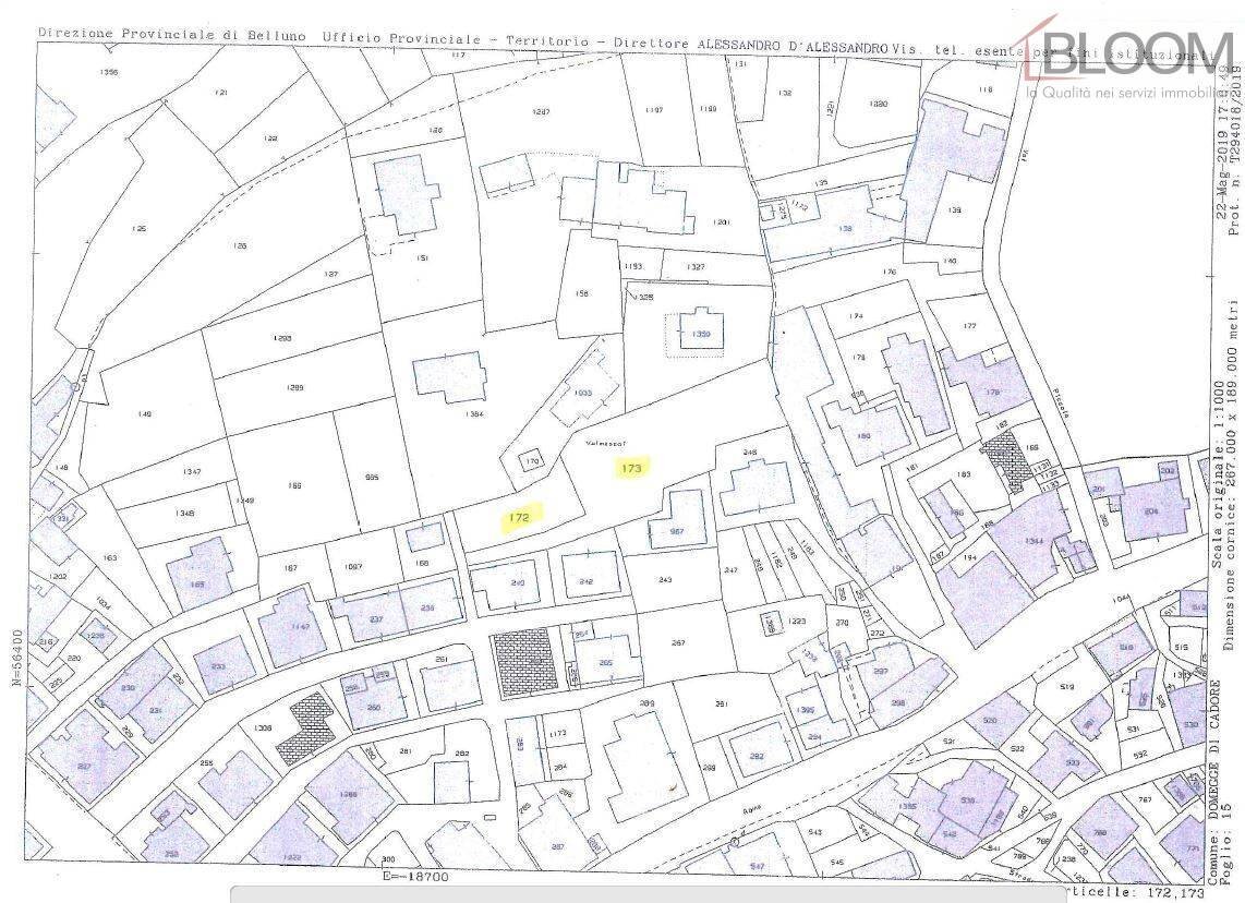 Foto 5 - Terreno edificabile via Trento
 
s.n.c., Domegge di Cadore - planimetria 1