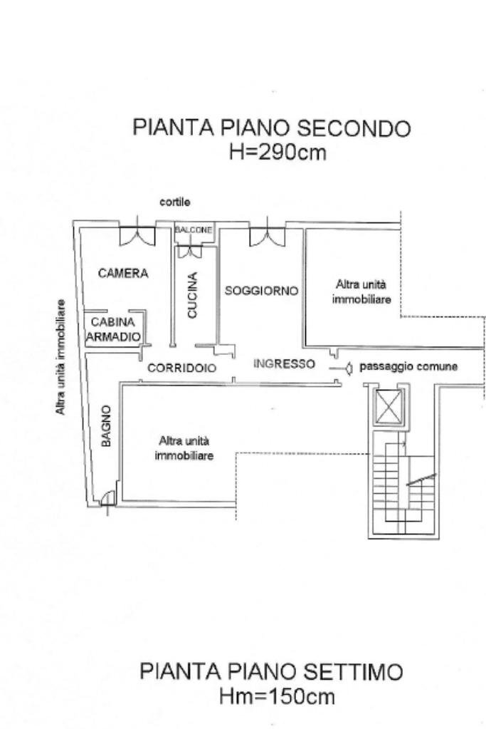 Trilocale Viale Monza, Milano - planimetria 1