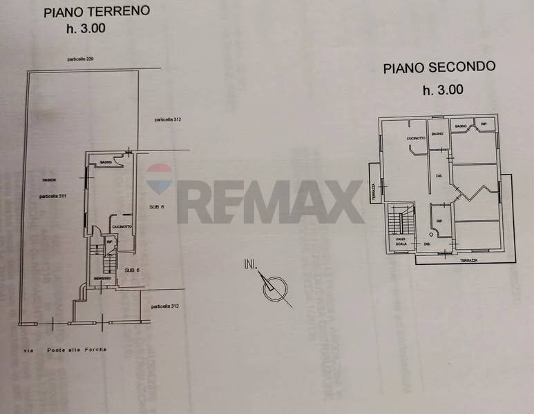 Pianta 2D - Semi-detached house San Giovanni Valdarno - floor plans 1