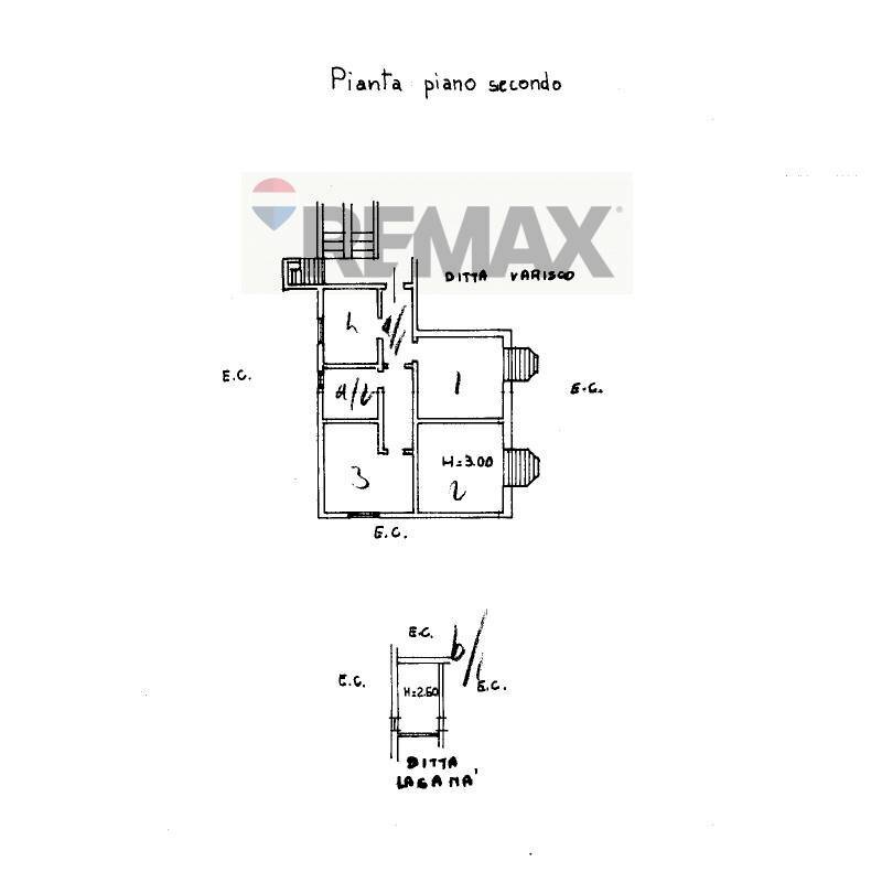 Pianta 2D - Trilocale via san vitale
 
132, Seregno - planimetria 1