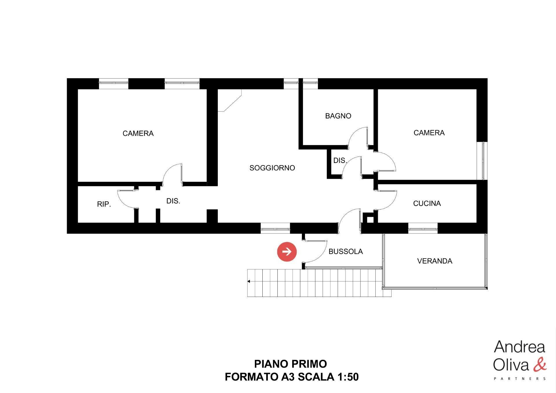 Foto 36 - Semi-detached house Via Soncini
 
143, Trieste - floor plans 1