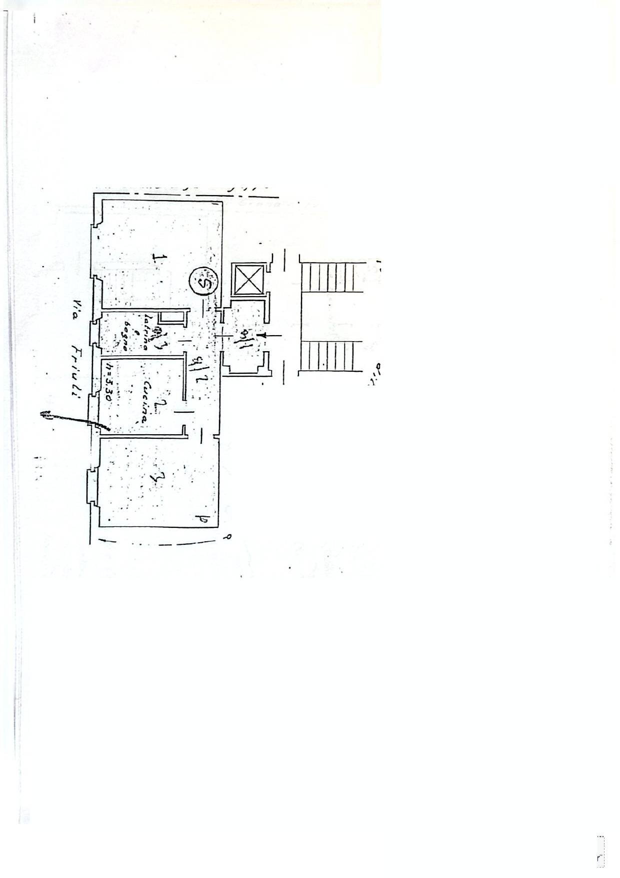 Foto 32 - Bilocale Via Friuli
 
69, Milano - planimetria 1