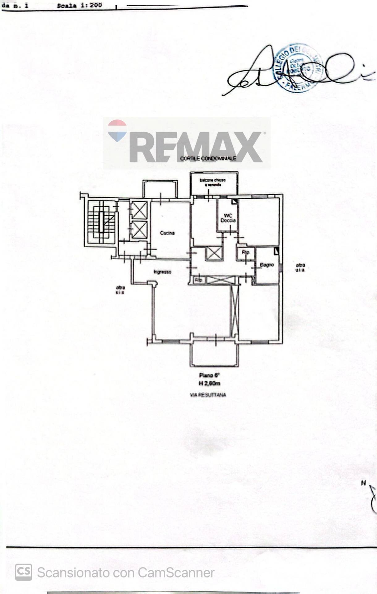 Pianta 2D - Appartamento Via Resuttana
 
331, Palermo - planimetria 1