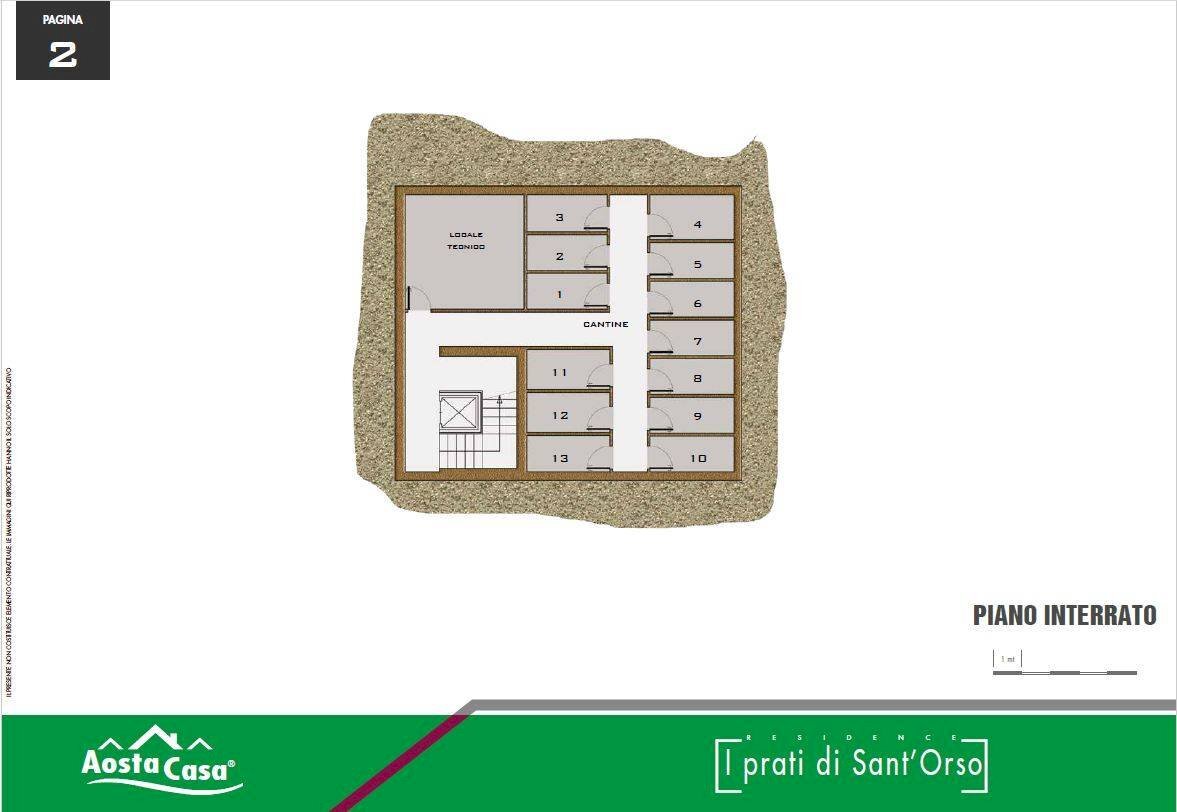Foto 8 - Three-room apartment Via Cavagnet
 
27, Cogne - floor plans 1