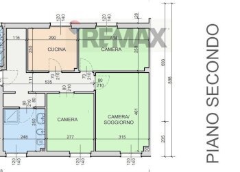 Pianta 2D - Three-room apartment Via Brigate Partigiane
 
14, San Giuliano Milanese - photo 2