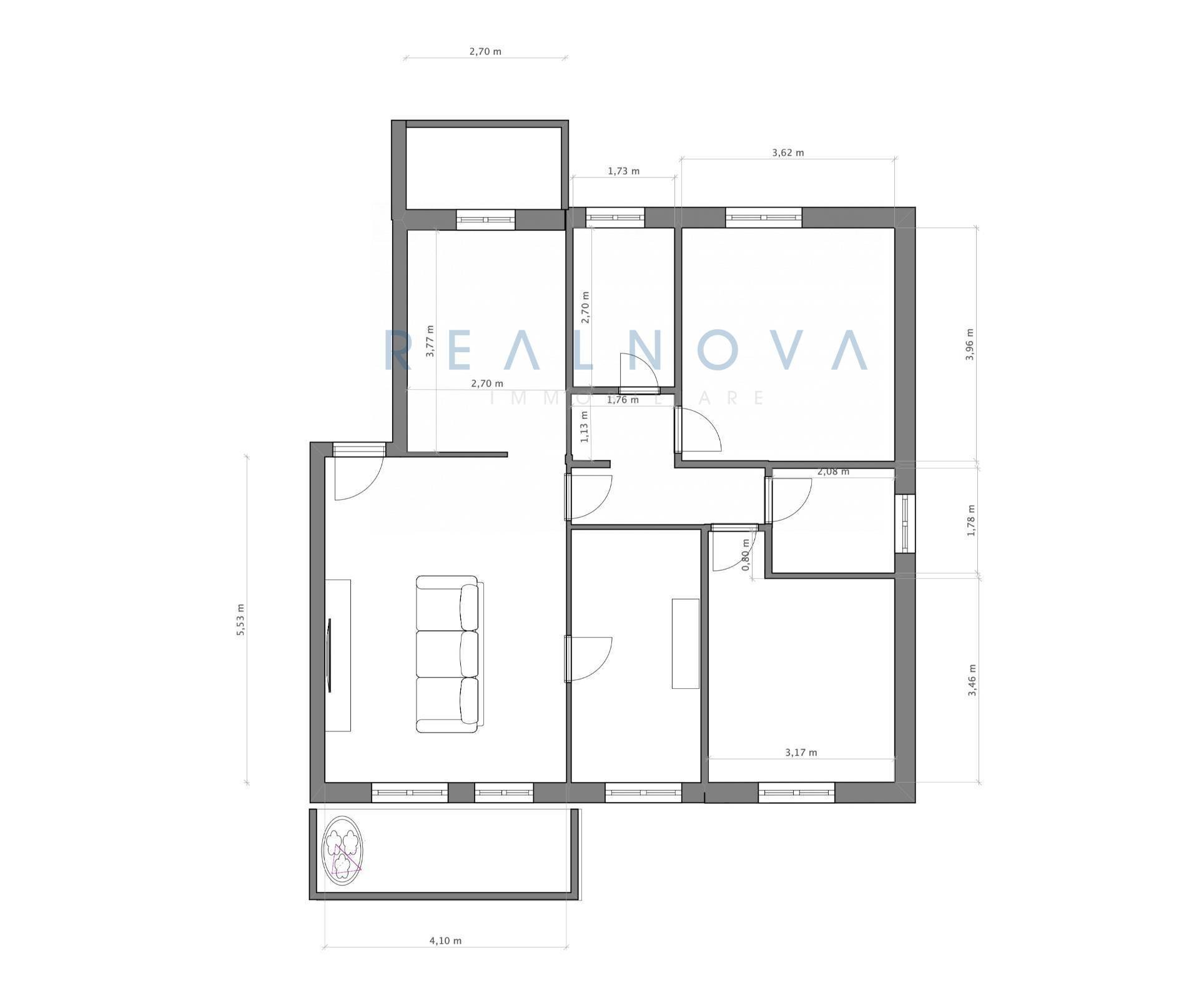 Foto 17 - Four-room apartment Via Pio La Torre
 
0, Jesolo - floor plans 1
