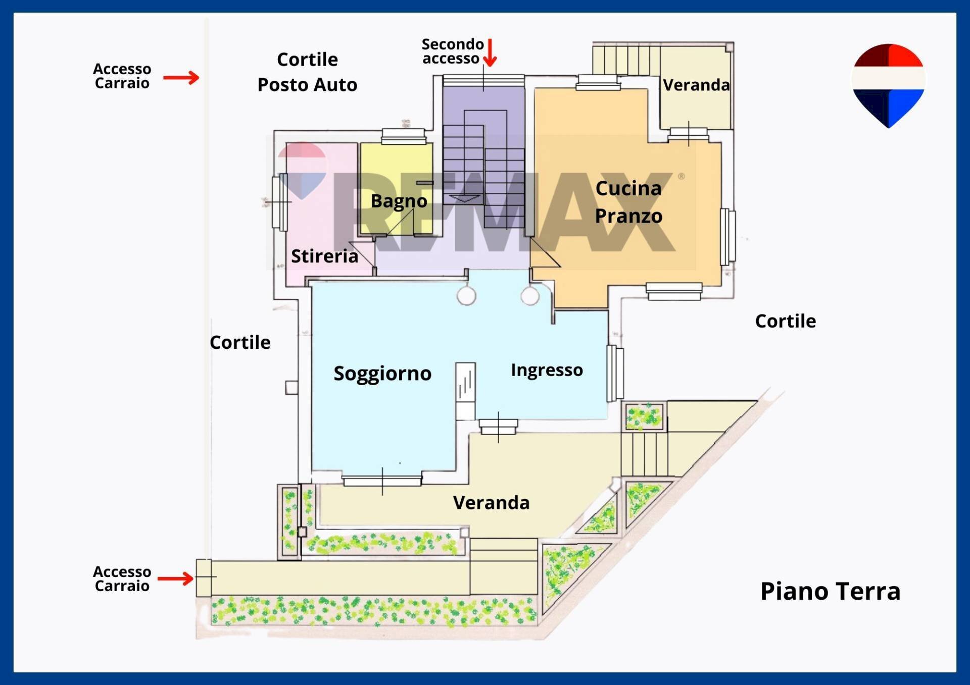 Pianta 2D - Villa Oristano - planimetria 1