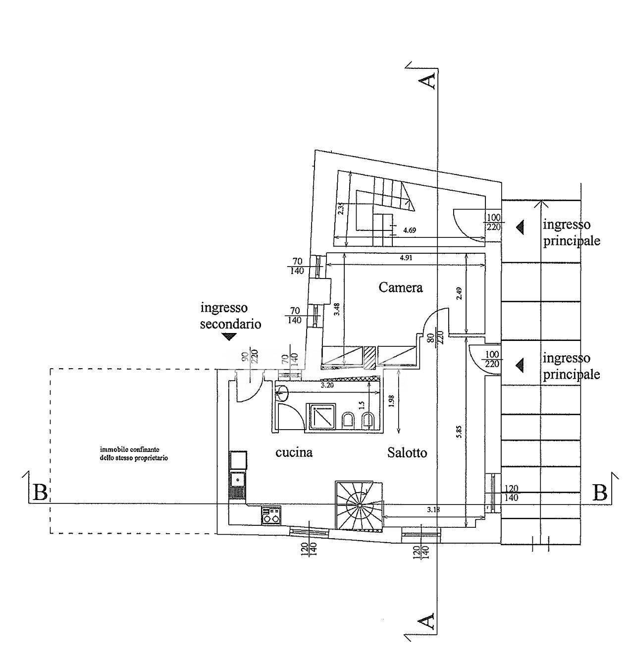 Foto 10 - Four-room apartment Salita San Michele
 
17, Agrigento - floor plans 1