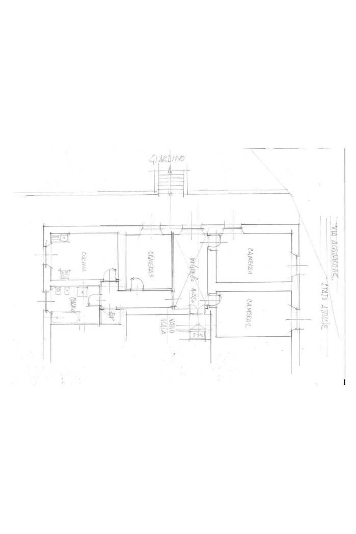 Trilocale corso Niccolò Paganini, Genova (zona Castelletto) - planimetria 1
