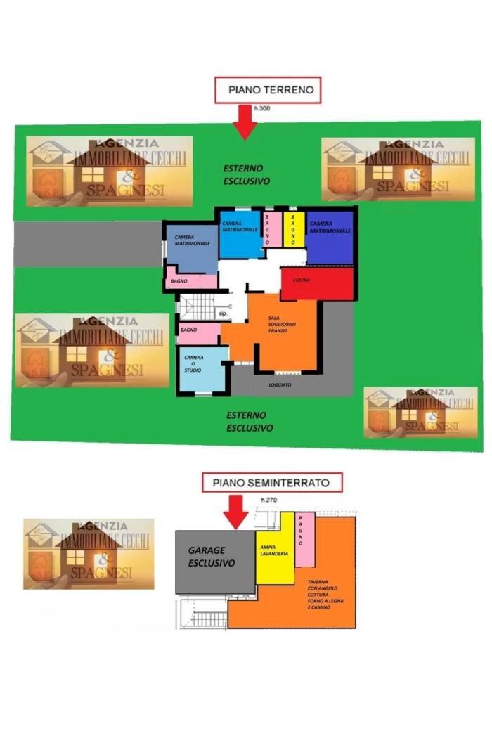 Villa via Barberinese, Campi Bisenzio - floor plans 1