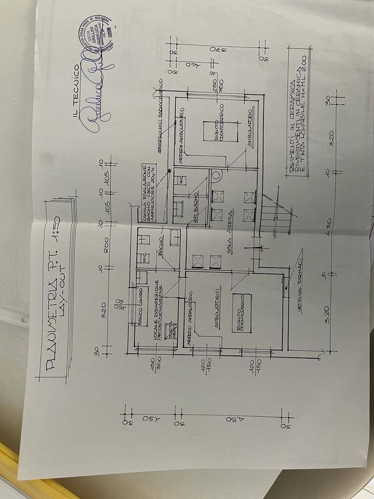 Office via Azzurra, Bologna (neighborhood Mazzini) - floor plans 1