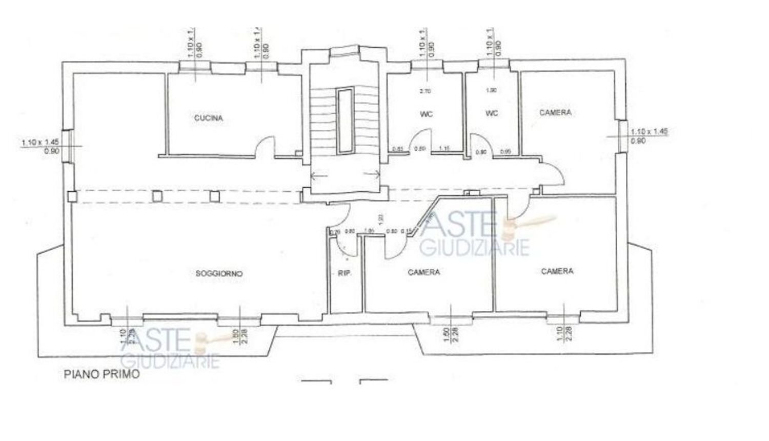 planimetria - Quadrilocale del goletto, Brescia - planimetria 1
