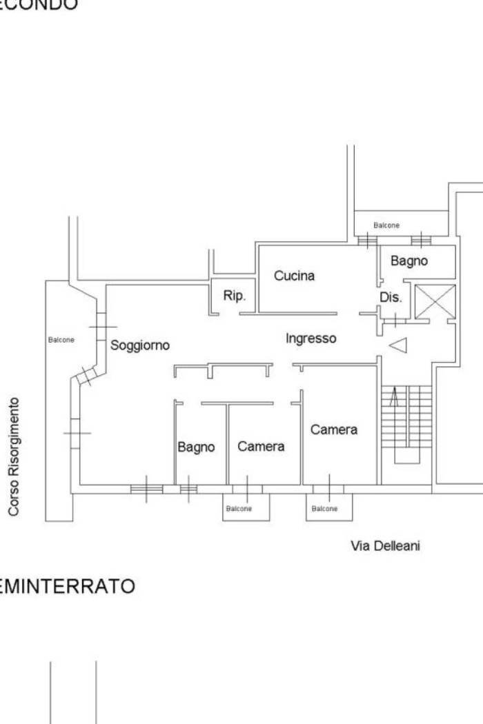 Apartment via Lorenzo Delleani, 24, Biella - floor plans 1