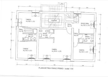 planimetria primo piano - Appartamento via Irma Bandiera, Monte San Pietro - foto 35
