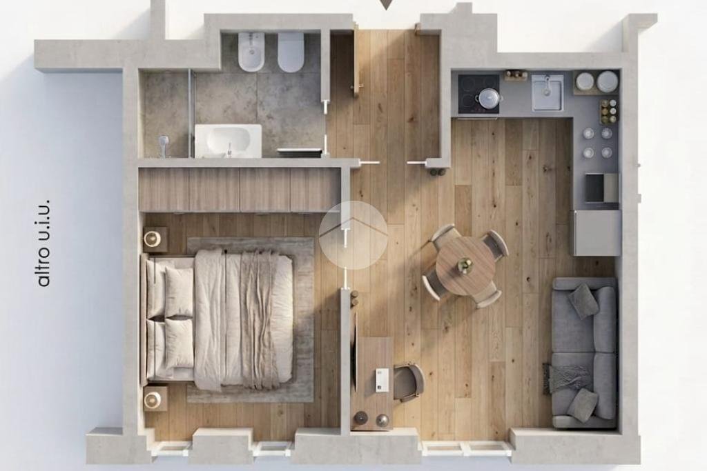 Bilocale Via Casoretto, Milano (zona Casoretto) - planimetria 1