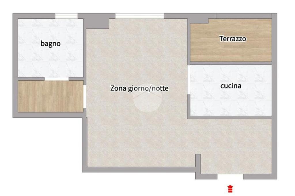 Monolocale Via Marcantonio dal Re, Milano - planimetria 1