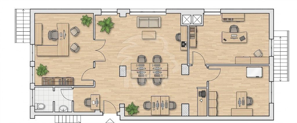 plani R2.jpg - Office Via Alfieri Maserati 3, Bologna (neighborhood San Donato) - floor plans 1