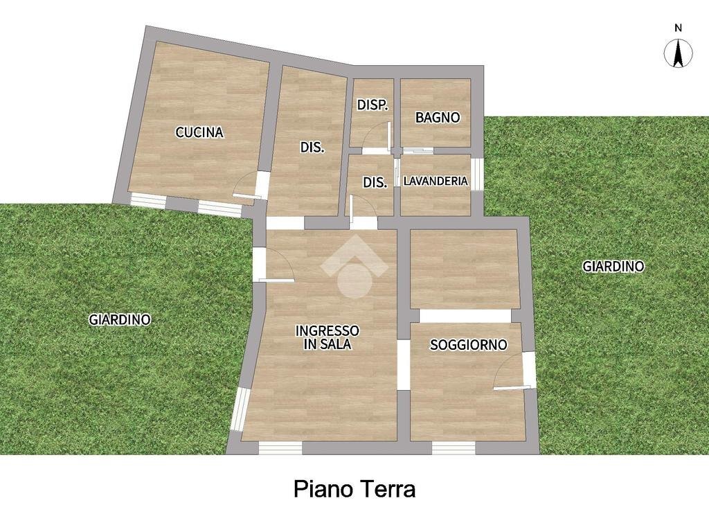 Semi-detached house Via Al Garbo, Genova (neighborhood Rivarolo) - floor plans 1