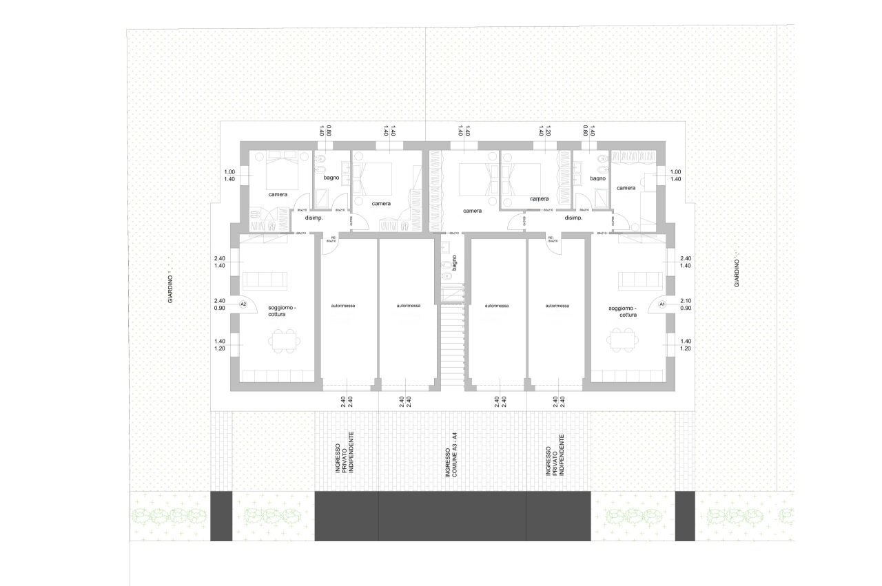 planimetria - Appartamento Via Rubizzano 62B, San Pietro in Casale - planimetria 1