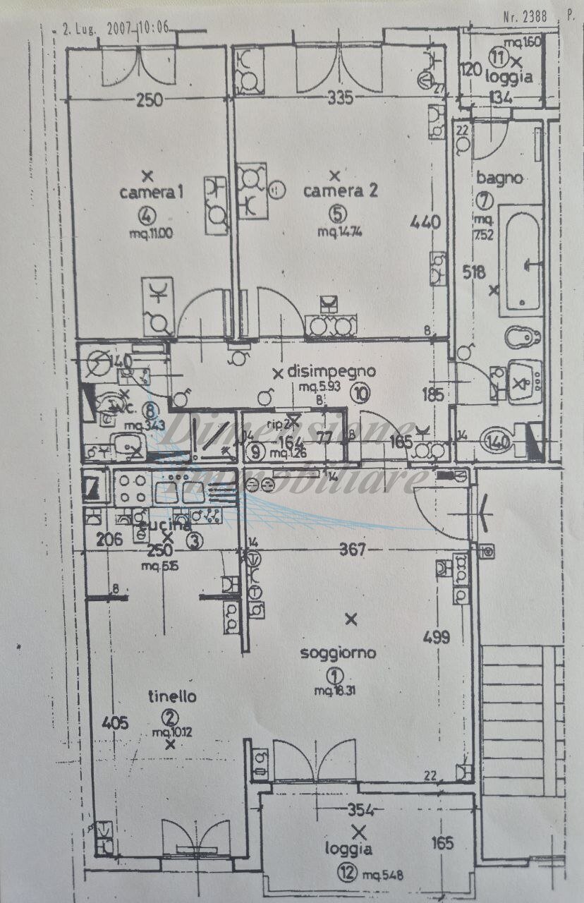 plan quotata - Quadrilocale Via Champigny Sur Marne, Rosignano Marittimo - planimetria 1