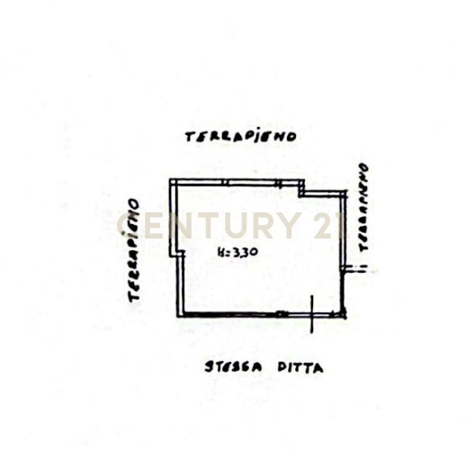 planimetria garage - Box Via Immacolata 37, Catania - planimetria 1