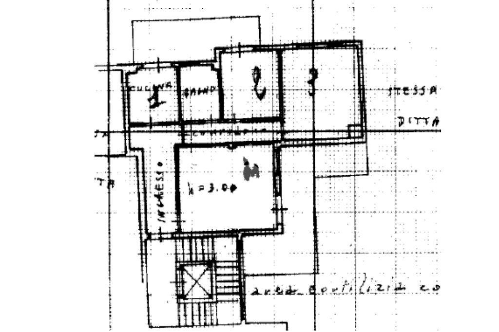 Three-room apartment Via Budapest, Parma (neighborhood San Lazzaro) - floor plans 1