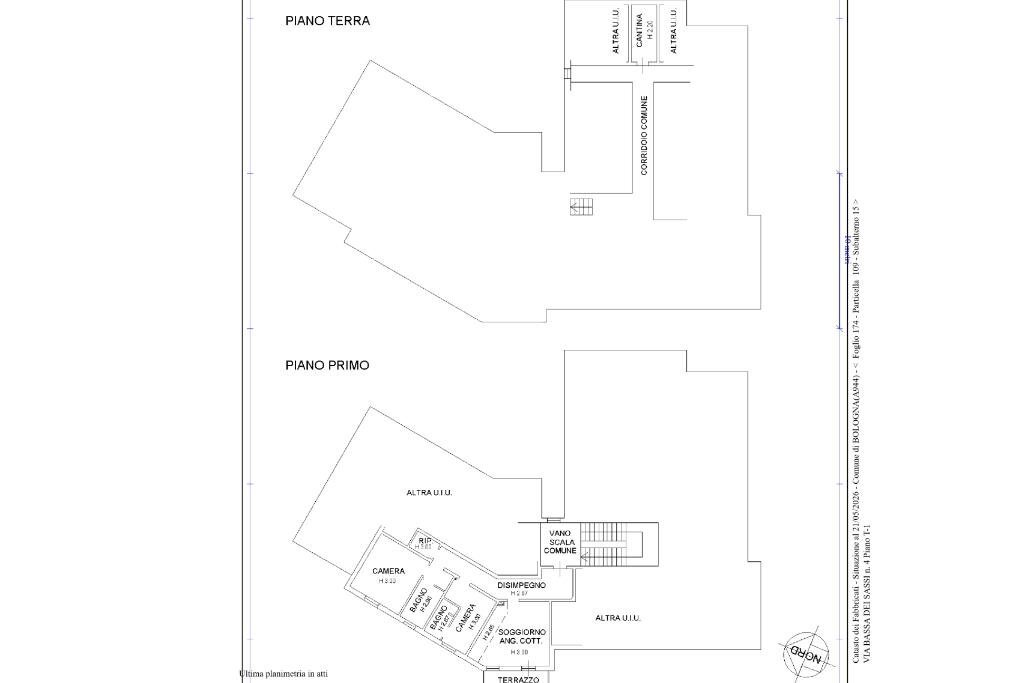 Trilocale Via Bassa dei Sassi, Bologna - planimetria 1
