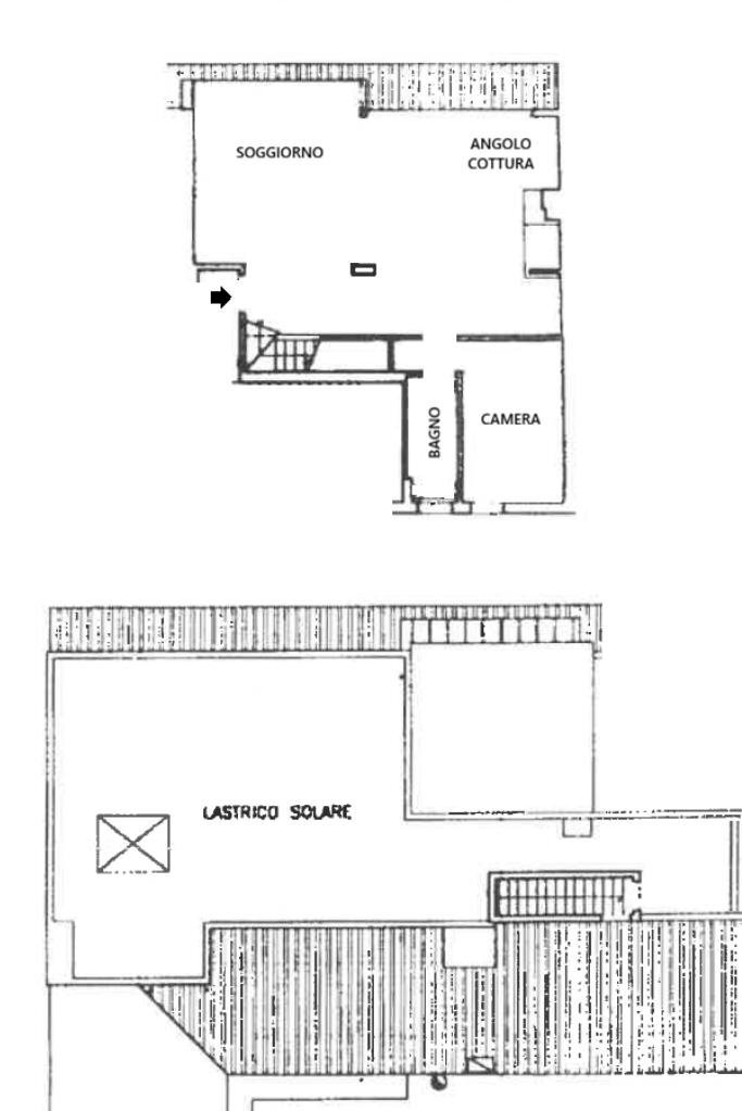 Attic Via Caprarie, Bologna - floor plans 1