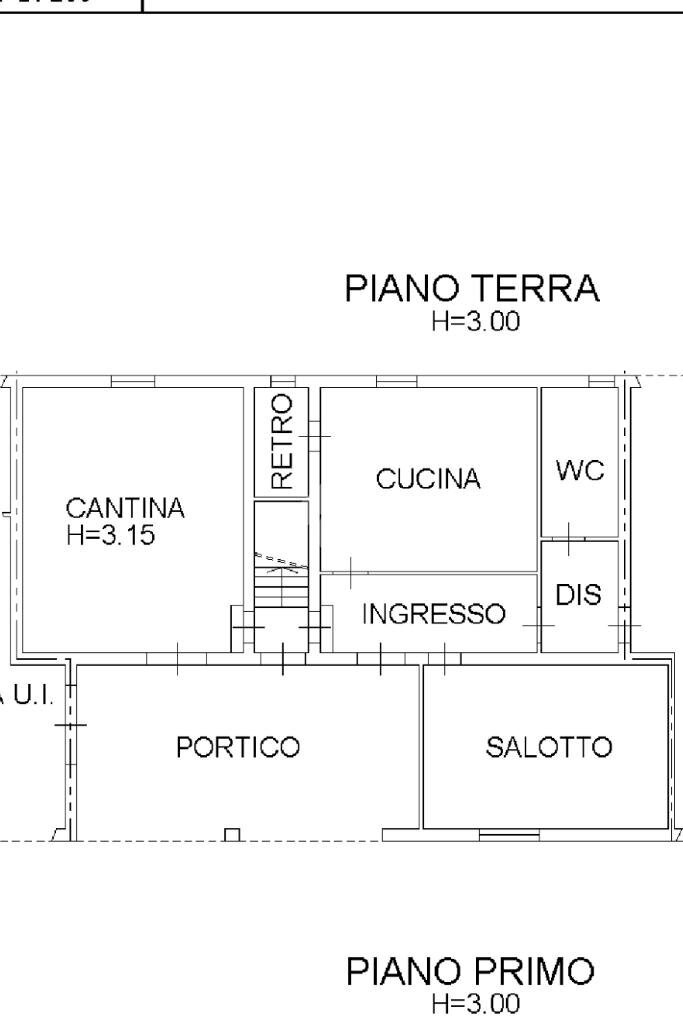 Rustico Via Cagnona, San Mauro Pascoli - planimetria 1