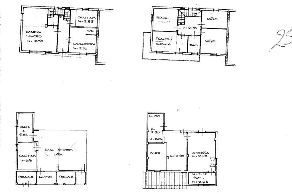 Semi-detached house via Matteotti, Campegine - floor plans 1