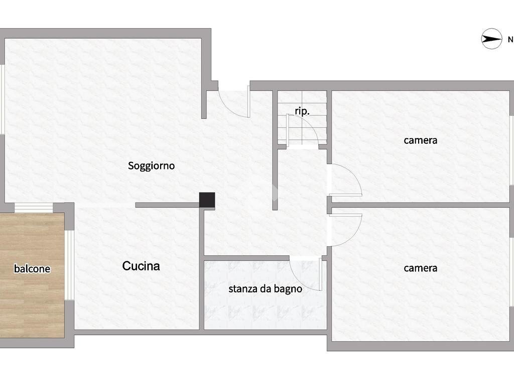 Three-room apartment Corso generale carlo alberto dalla chiesa, Susa - floor plans 1