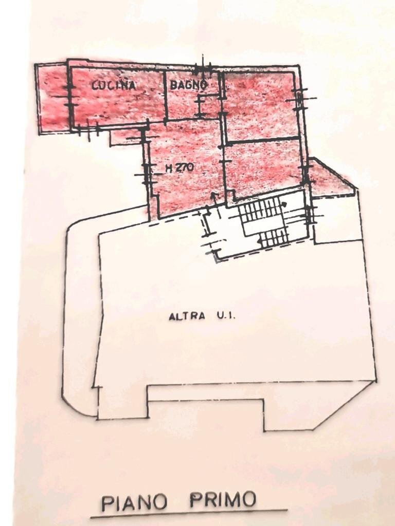 Three-room apartment Via giuseppe garibaldi, Castelletto Sopra Ticino - floor plans 1