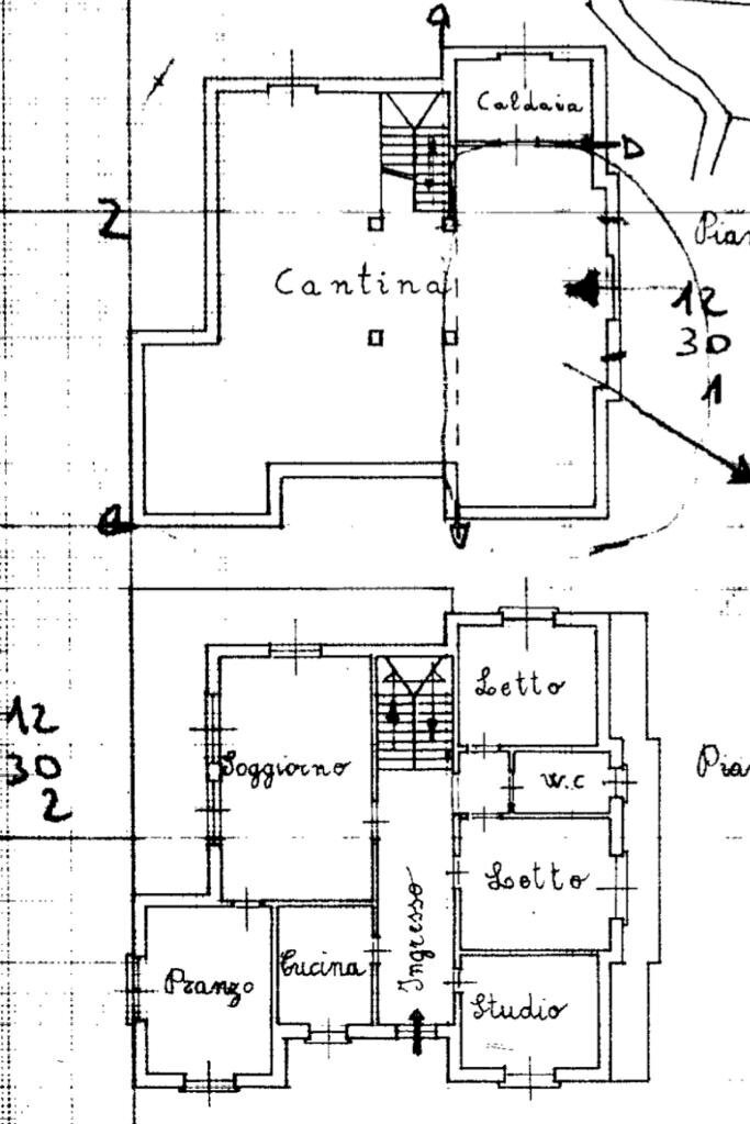 Villa Str. Barano, Villarbasse - floor plans 1