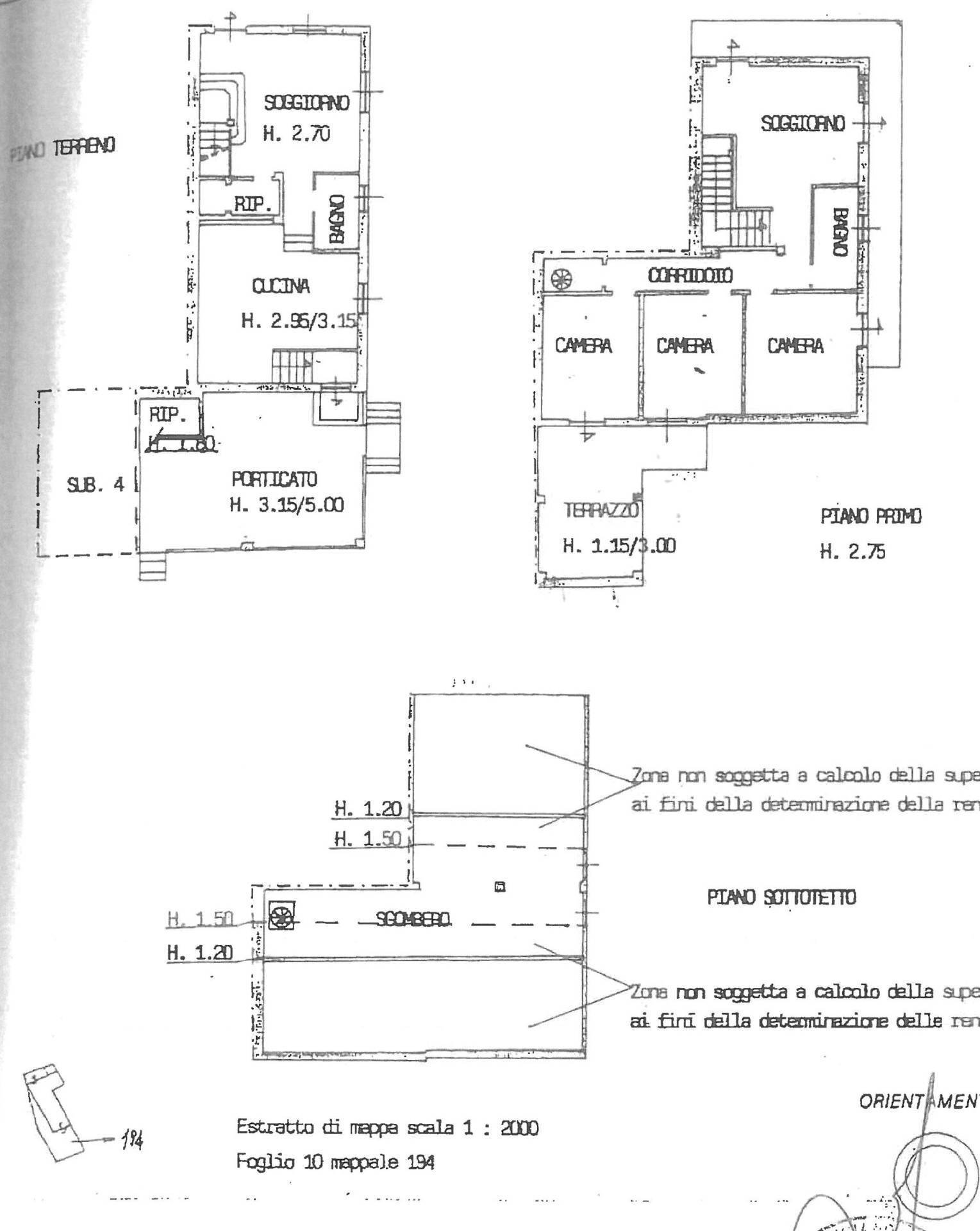 Foto 32 - Casa indipendente Quattordio - planimetria 1