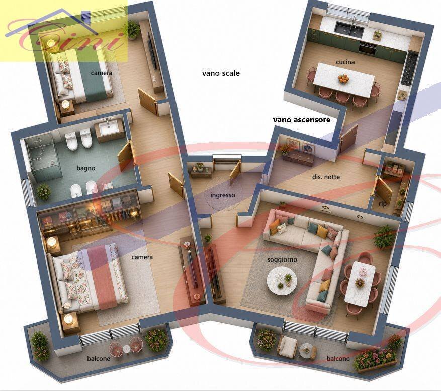 Foto 50 - Three-room apartment VIA ROMA, Monticello Brianza - floor plans 1