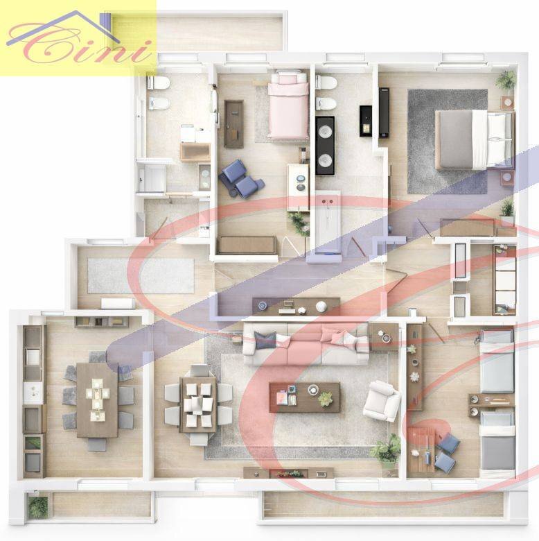 Foto 28 - Four-room apartment piazza manzoni, Lecco - floor plans 1