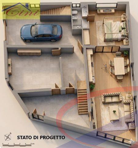 Foto 20 - Casa semi indipendente VIA GIUSEPPE GARIBALDI, Pusiano - planimetria 1