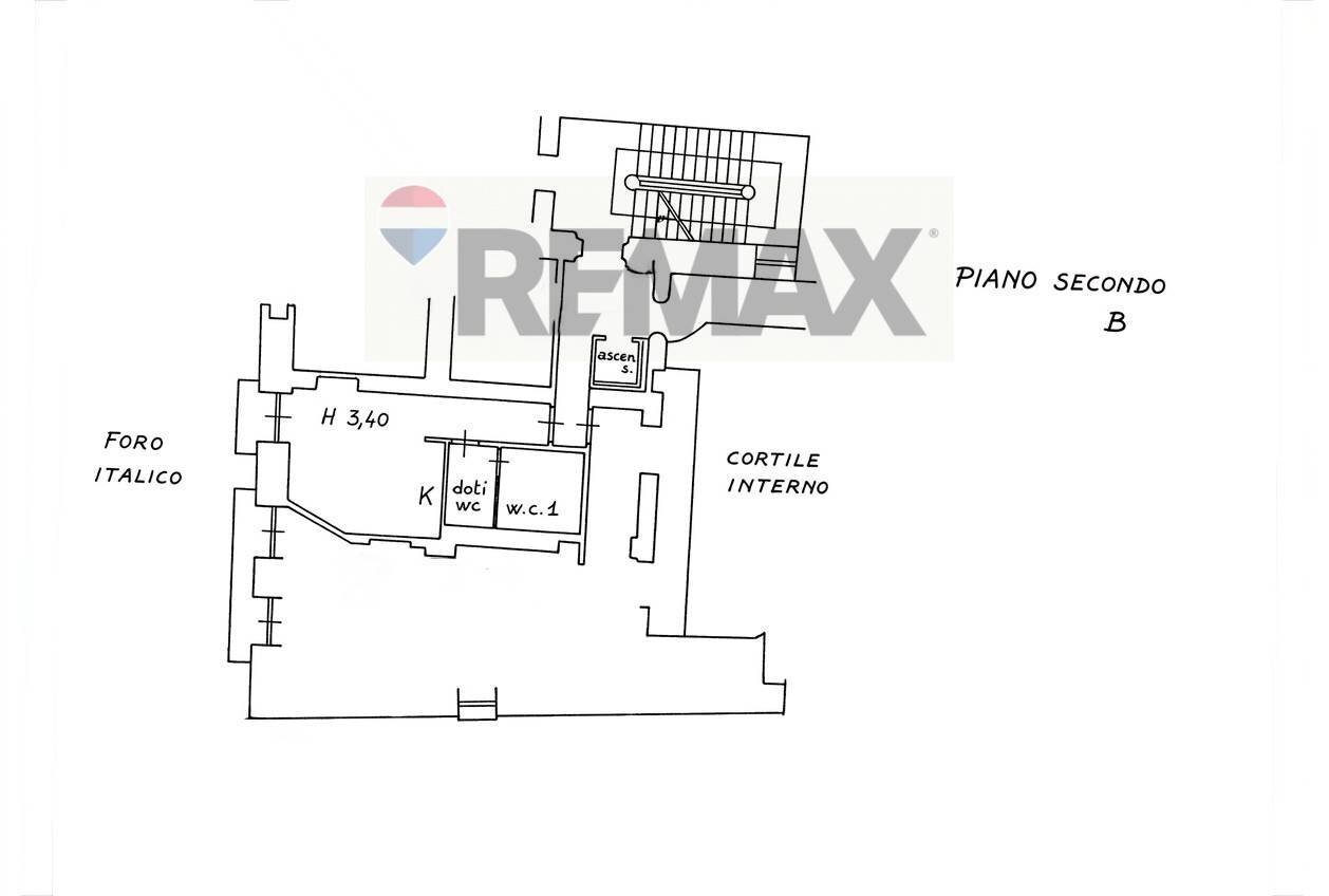 Pianta 2D - Bilocale Foro Umberto I
 
7, Palermo - planimetria 1
