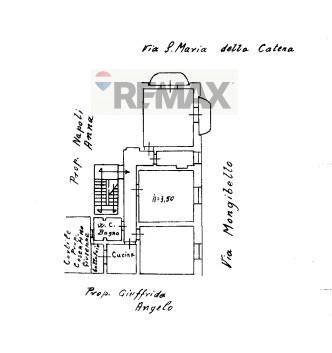 Pianta 2D - Three-room apartment Via Santa Maria Della Catena
 
149, Catania - floor plans 1