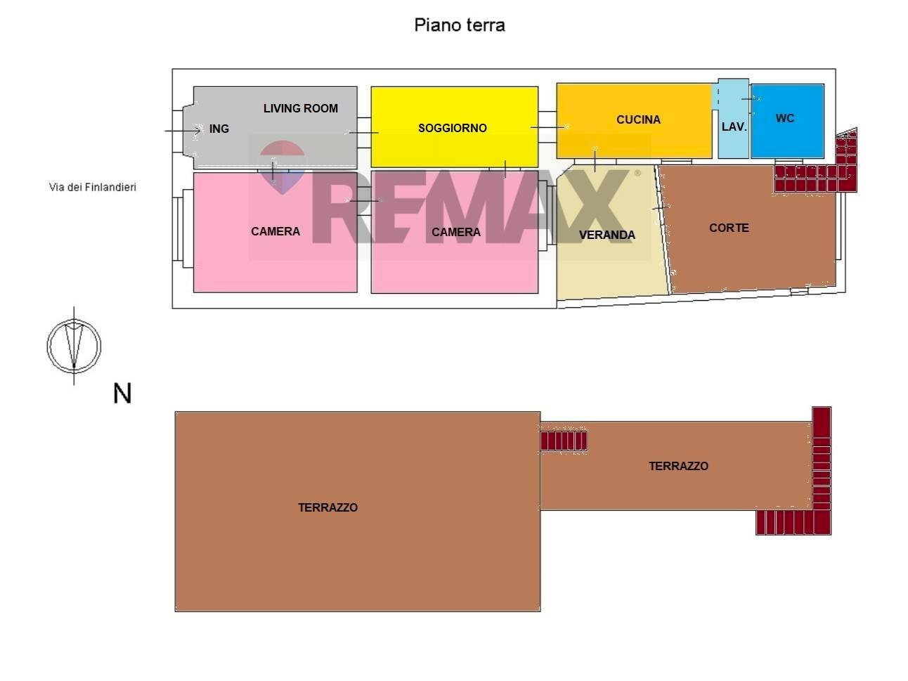 Pianta 2D - Independent house via dei Filandieri
 
47, Riposto - floor plans 1