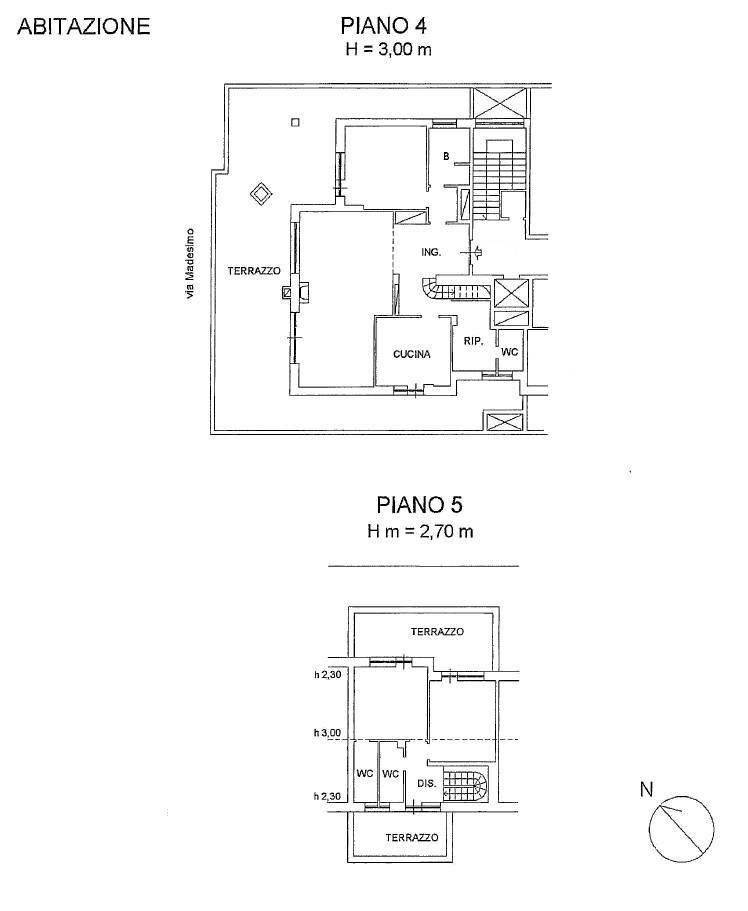 Foto 37 - Attic Via Madesimo, Roma - floor plans 1