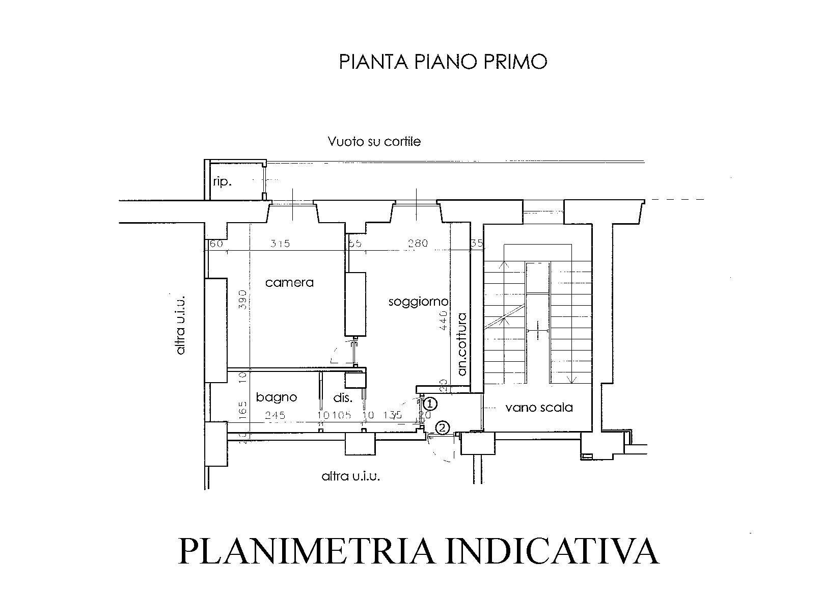 Foto 18 - Bilocale Corso Giacomo Matteotti, Torino - planimetria 1