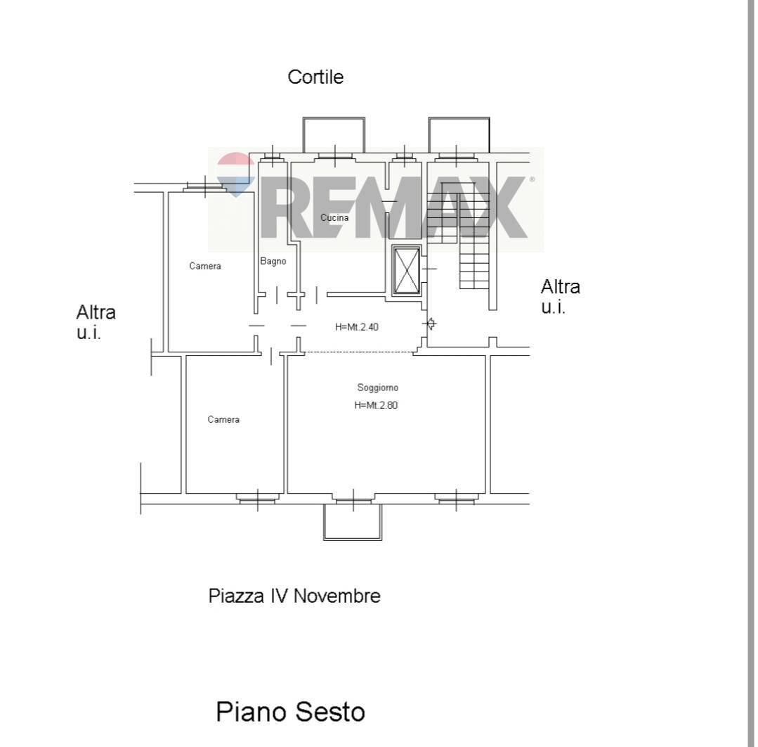 Pianta 2D - Trilocale Piazza 4 Novembre
 
29, Sesto San Giovanni - planimetria 1
