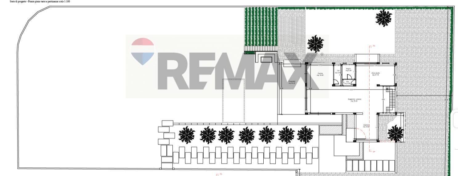 Pianta 2D - Villa via Sulsenti, Pozzallo - floor plans 1