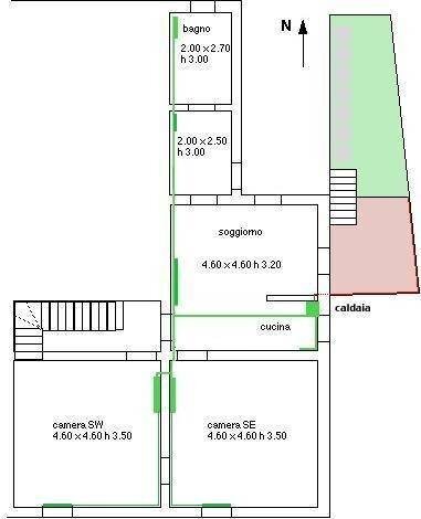 Foto 11 - Independent house Via Barachini
 
9, San Giuliano Terme - floor plans 1
