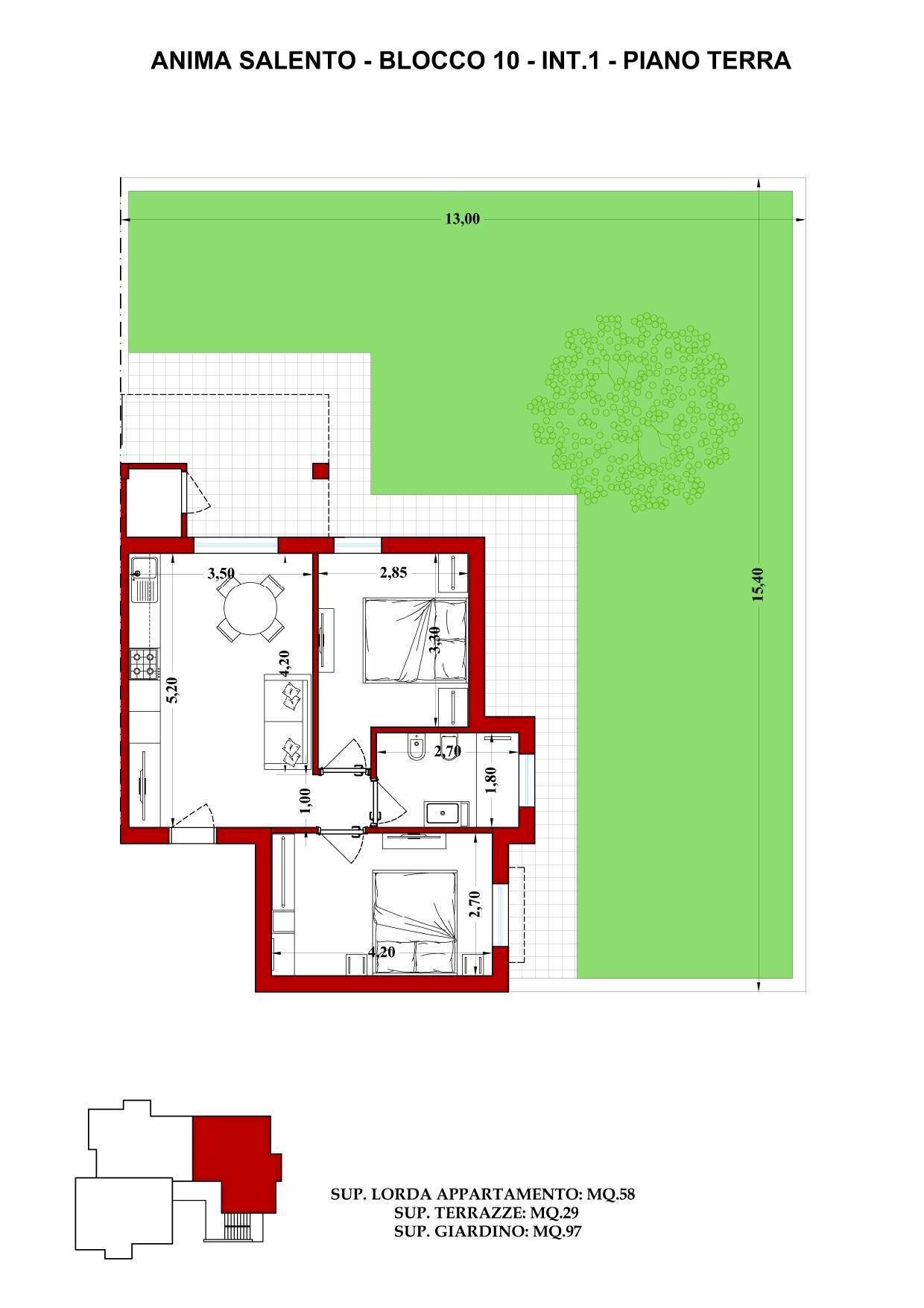 Foto 17 - Three-room apartment Via Marchesana, Nardò - floor plans 1