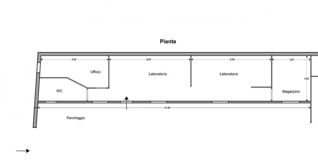 Planimetria - Ufficio via Carlo Emery, Roma (zona Cassia) - foto 3